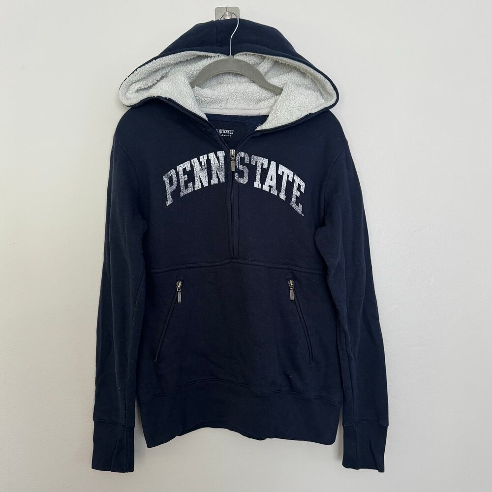 Jones & Mitchell Penn State PSU Half-zip Hoodie in Navy Blue